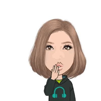 Woman With Headphones On Shirt Sticker
