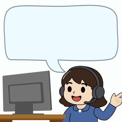 Woman With Headphones Saying Customer Service GIF