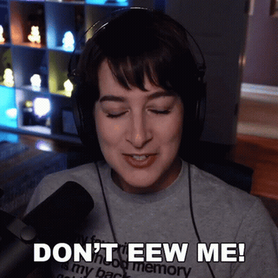 Woman With Headphones Saying Don't Eew Me GIF