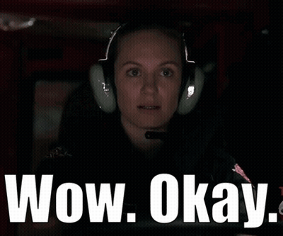 Woman With Headphones Saying Wow Okay GIF