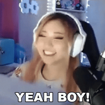 Woman With Headphones Smiling Says Yeah Boy GIF
