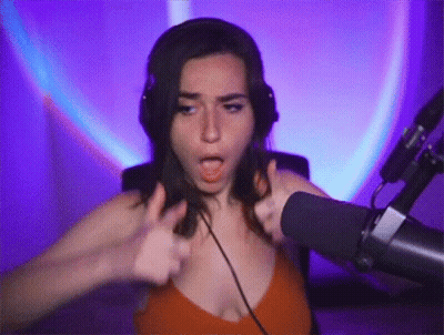 Woman With Headphones Thumbs Up At Microphone GIF