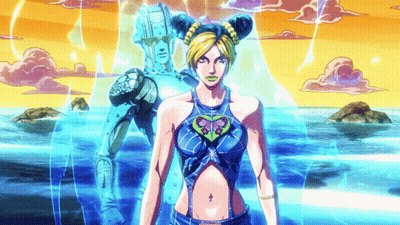 Woman With Heart On Chest Next To Robot GIF