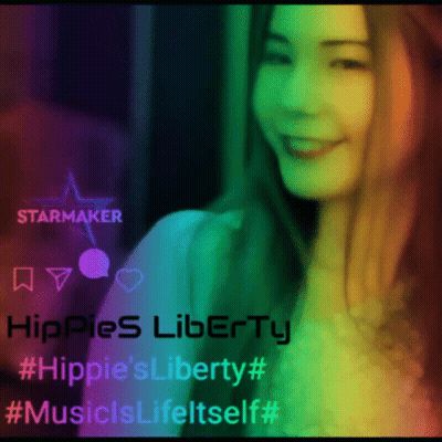 Woman With Hippies Liberty GIF