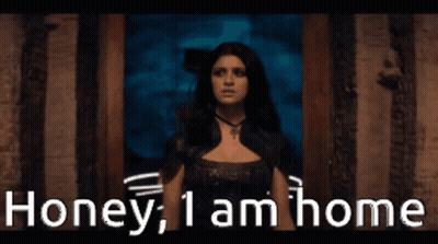 Woman With Honey I Am Home Picture GIF