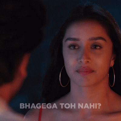Woman With Hoop Earrings Looking At Man Bhagega Toh Nahi GIF