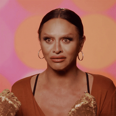 Woman With Hoop Earrings Sad Face GIF