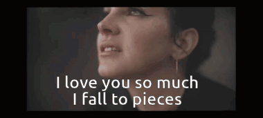 Woman With I Love You So Much I Fall To Pieces GIF
