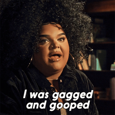 Woman With I Was Gagged And Gooped GIF