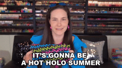 Woman With It's Gonna Be A Hot Holo Summer Bracelet GIF