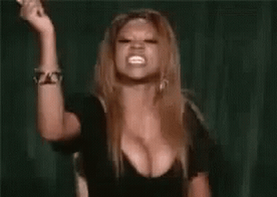 Woman With Large Breast Smoking Cigarette GIF