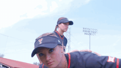 Woman With Letter T Visor GIF