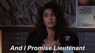 Woman With Lieutenant Name Tag GIF