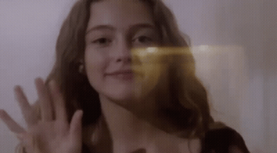 Woman With Light Shining on Face