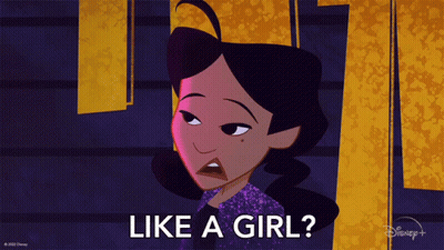 Woman With Like A Girl GIF