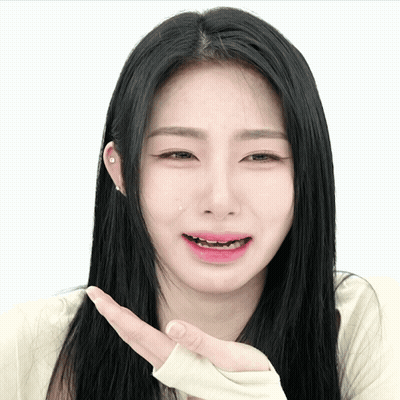 Woman With Long Black Hair Crying Tear GIF