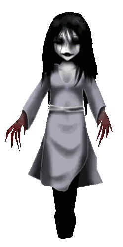 Woman With Long Black Hair Sticker
