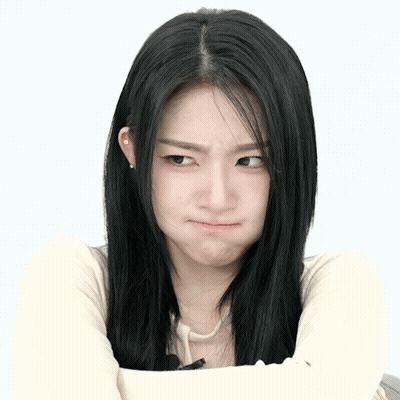 Woman With Long Black Hair Making Face GIF