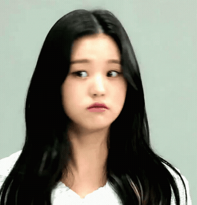 Woman With Long Black Hair Making Funny Face GIF