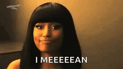 Woman With Long Black Hair Smiling Making Face GIF