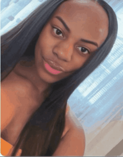Woman With Long Black Hair Taking Picture GIF