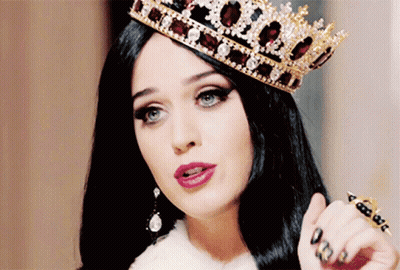 Woman With Long Black Hair Wearing Crown GIF