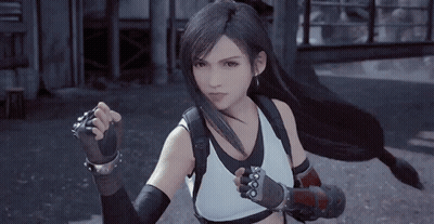 Woman With Long Black Hair Wearing Gloves And Backpack GIF