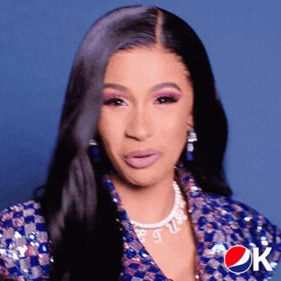 Woman With Long Black Hair Wearing Pepsi Logo GIF