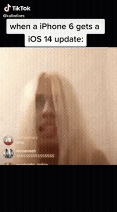 Woman With Long Blonde Hair On TikTok GIF