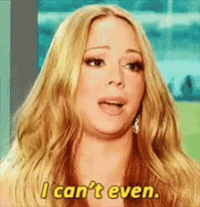 Woman With Long Blonde Hair Says I Can't Even GIF