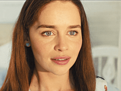 Woman With Long Brown Hair And Blue Eyes GIF