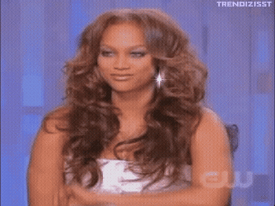 Woman With Long Curly Hair Covering Face GIF