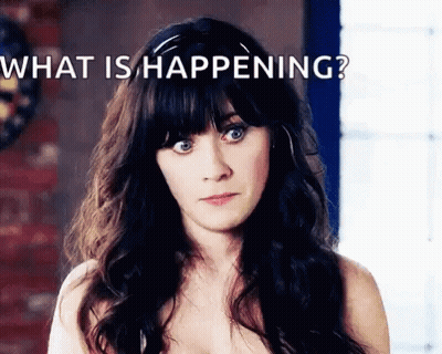 Woman With Long Hair Asking What Is Happening GIF