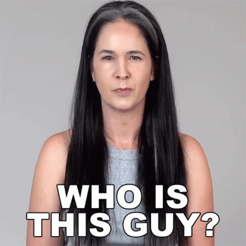 Woman With Long Hair Asking Who Is This Guy GIF
