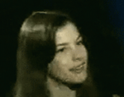 Woman With Long Hair In Black And White GIF