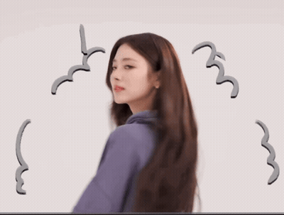 Woman With Long Hair In Purple Hoodie GIF