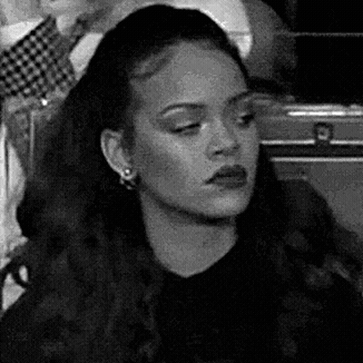 Woman With Long Hair Making Face GIF