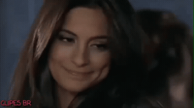 Woman With Long Hair Making Funny Face GIF