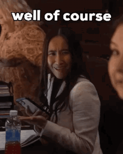 Woman With Long Hair Making Funny Face Saying She's 50 Shades Of Cray GIF
