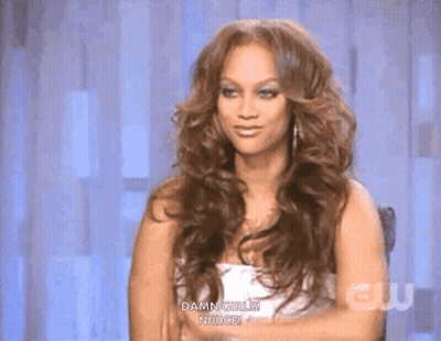 Woman With Long Hair Says Damn Girl Nice GIF