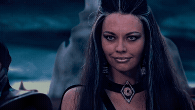 Woman With Long Hair Says Too Bad GIF
