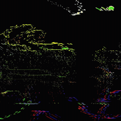 Woman With Long Red Hair Next To Robot GIF