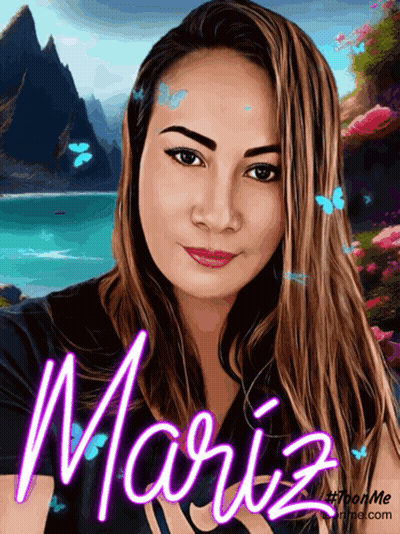 Woman With Mariz Written Below GIF