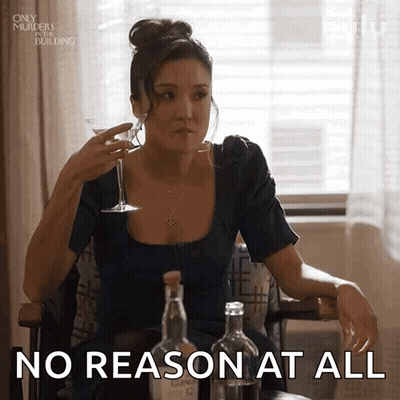 Woman With Martini Bottles No Reason At All GIF