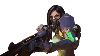 Woman With Mask And Sword Sticker