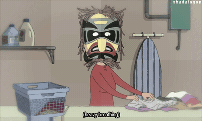 Woman With Mask Saying Heavy Breathing GIF