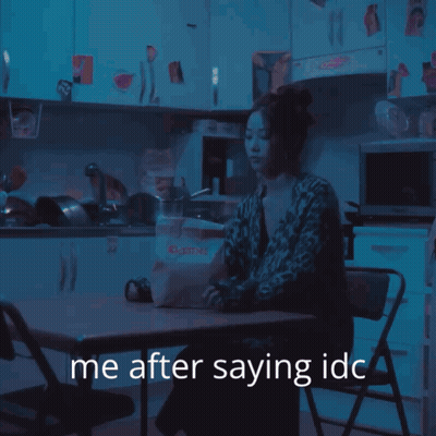 Woman With Me After Saying IDC GIF