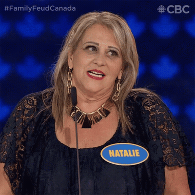 Woman With Microphone And Natalie Name Tag GIF