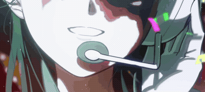 Woman With Microphone In Mouth GIF