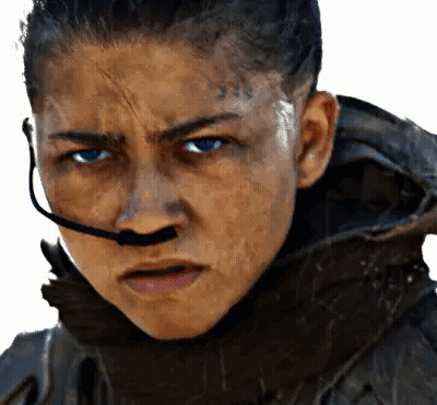 Woman With Microphone In Nose Close Up GIF